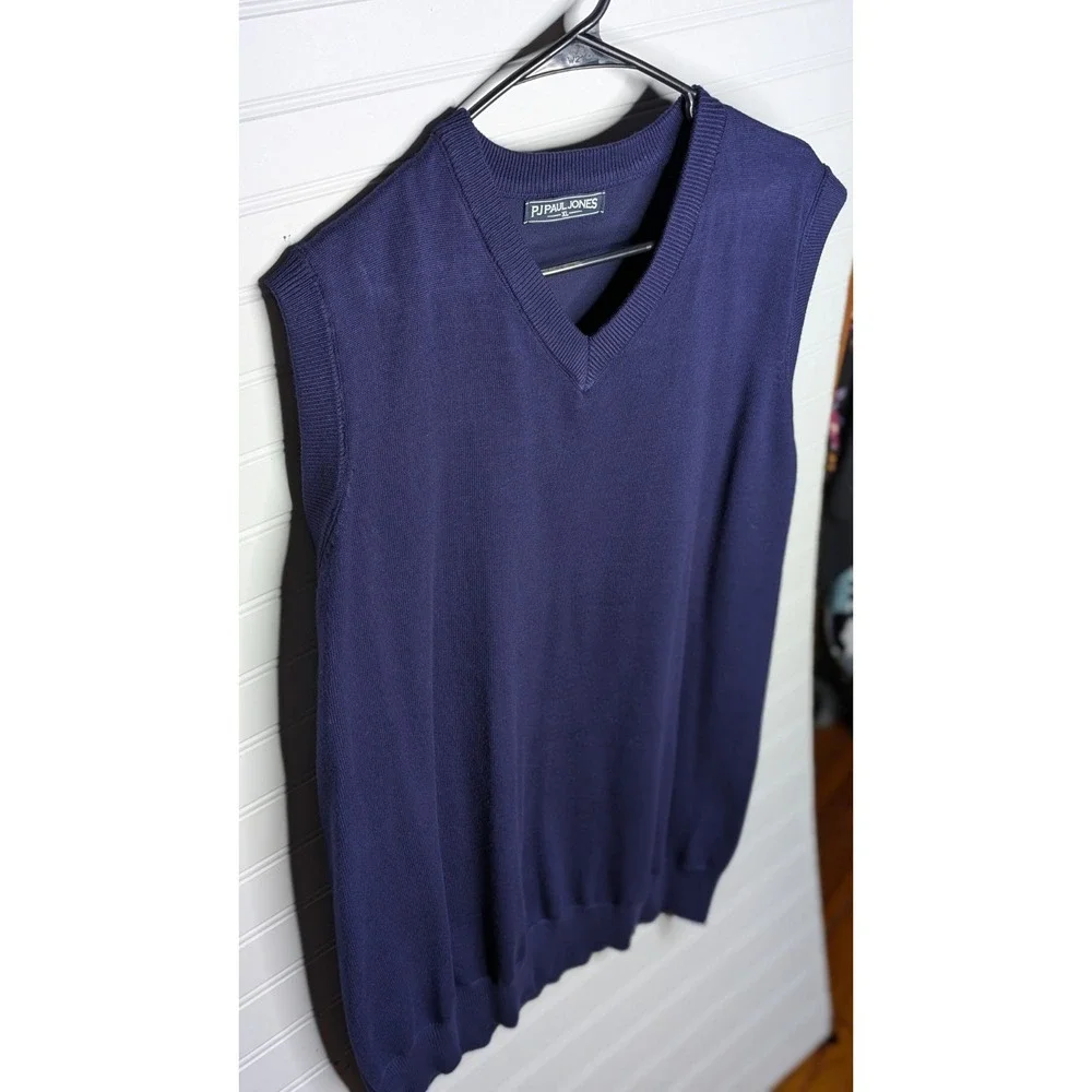 PAUL‎ JONES Men's Vests XL (Lot of 3) V-Neck Sweater Stretchy Career Wear Office